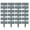 Gray, variant on Yardvibe 24PC Garden Fence, 9.8"x9" Stone-Look Plastic Retaining Edging Border, Grey Cobbled Effect Landscape Decor for Flower Bed Path Lawn Outdoor Yard Grass Edge (Gray)