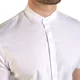 thumbnail image 4 of Camisa Manga Corta Hombre Casual Cuello Mao Stretch Blanca, 4 of 8