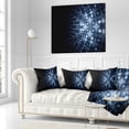 thumbnail image 3 of Designart Digital Fractal Flower Perspective - Abstract Throw Pillow - 16x16, 3 of 5