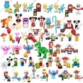 thumbnail image 2 of Disney Mini Action Toys Figures Building Blocks Cartoon Toy Story Mickey Mouse Winnie The Pooh Frozen Stitch Donald Duck Bricks Gao Jinjia LED, 2 of 2