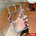 thumbnail image 3 of WUJU Candy Transparente Acrílico A Prueba De Golpes Caso Del Teléfono Compatible Para iPhone 11 12 13 Pro Max XR X XS 7 8 Plus SE 2 Ultra-Delgado Suave Cubierta Trasera, 3 of 4