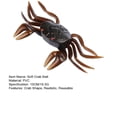 thumbnail image 7 of Hyasfey 10CM/16.5G Slow Sinking Soft Crab Lure Long Casting Bionic Crab Bait Colorful PVC Artificial Bait Saltwater Freshwater Fishing Accessories, 7 of 7