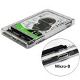 thumbnail image 3 of Methold Caja de disco duro transparente USB a SATA de 2,5 pulgadas USB 3,0 SATA HDD SSD unidad de estado sólido caja de caja de disco duro Caddy 2TB Juegos de teclado y mouse para computadora, 3 of 6