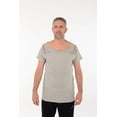 thumbnail image 6 of Post Surgery Recovery Tshirt Snap Open TearAway Shirt Color: Gray/Men, Size: Medium, 6 of 6