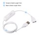 thumbnail image 4 of Cable USB Uxcell con interruptor ON/OFF, USB macho a hembra, extensión de 1M, blanco, para lámpara de escritorio LED, tira LED, 1 pieza, 4 of 5
