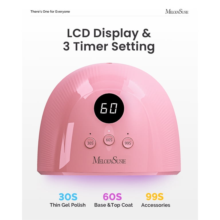 MelodySusie Plus30E 36W UV LED Nail Lamp, Dark Pink photo 6