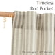 thumbnail image 5 of Cortinas Jinchan de lino a rayas para cocina, 36 cm, 2 paneles, 5 of 8