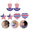 thumbnail image 3 of 3 Pairs of Independence Day Ear Jewelries Ear Rings Beautiful Stylish Ear Bobs, 3 of 8