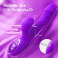 thumbnail image 2 of Vibrador de conejo con 10 modos de vibración y 7 modos de estimulación, con función de lamido, para el punto G y el clítoris, ideal para adultos. Juegos para mujeres y parejas., 2 of 8