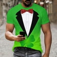 thumbnail image 3 of Xuyuer Women's St. Patrick's Day Printed Round Neck Solid Color Short Sleeve Casual Loose Top, Holiday Graphic Tee for Festival Celebration, Party Outfits and Irish Pride Apparel, 3 of 8