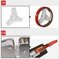 thumbnail image 4 of 2X Máquina selladora de bolsas de supermercado de acero inoxidable Empaquetadora de alimentos Empaquetadora de frutería Dispensador cortador de cinta portátil, 4 of 6