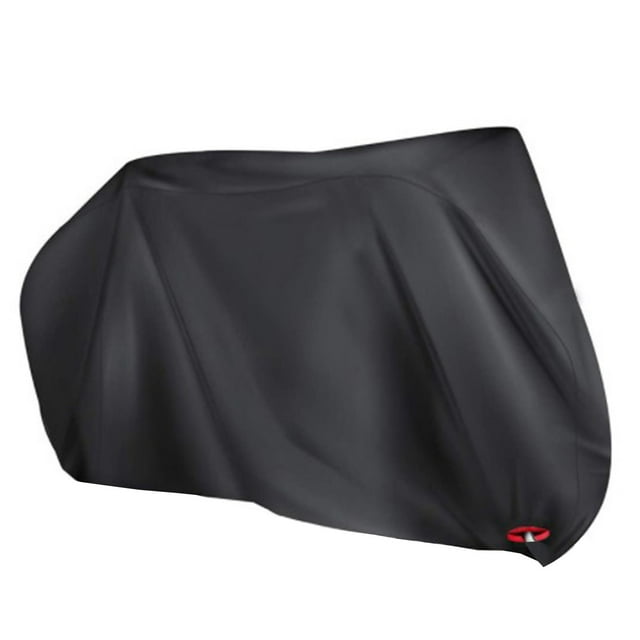 CSChome Bicycle Protective Cover Bike Outdoor Cover Waterproof Protection Rain Proof Windproof Lock Hole Sunscreen Black Elastic Edge Electric Bike Cover