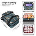 thumbnail image 3 of Easter Double Layered Insulated Lunch Bag with Two Compartments | Large Capacity Lunch Bags for Men Women | Handheld Refrigerated Lunch Bag 7.1x11.4x16.1 inches, 3 of 6