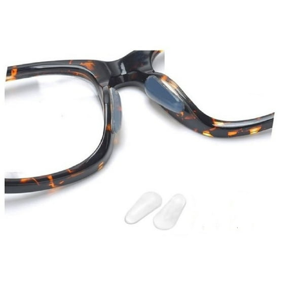 Leader Coussinets de Nez Confort Auto-Adhésif Silicone Grand 4ct Clair 17mm