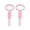 solid pink, variant on Eyelash Mascara Guard,3-In-1 Eyelashes Tools, Lash Separator Comb,Eyelash Guard Guide Tool Beginners Friendly Tool for Women - Dark Pink