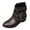 Brown, variant on Joykidd Motorcycle Ankle Boots For Women Chunky Block Heel Short Booties Buckle Studded Gothic Moto Riding Boots with Side Zip for Casual Outings Daily Work