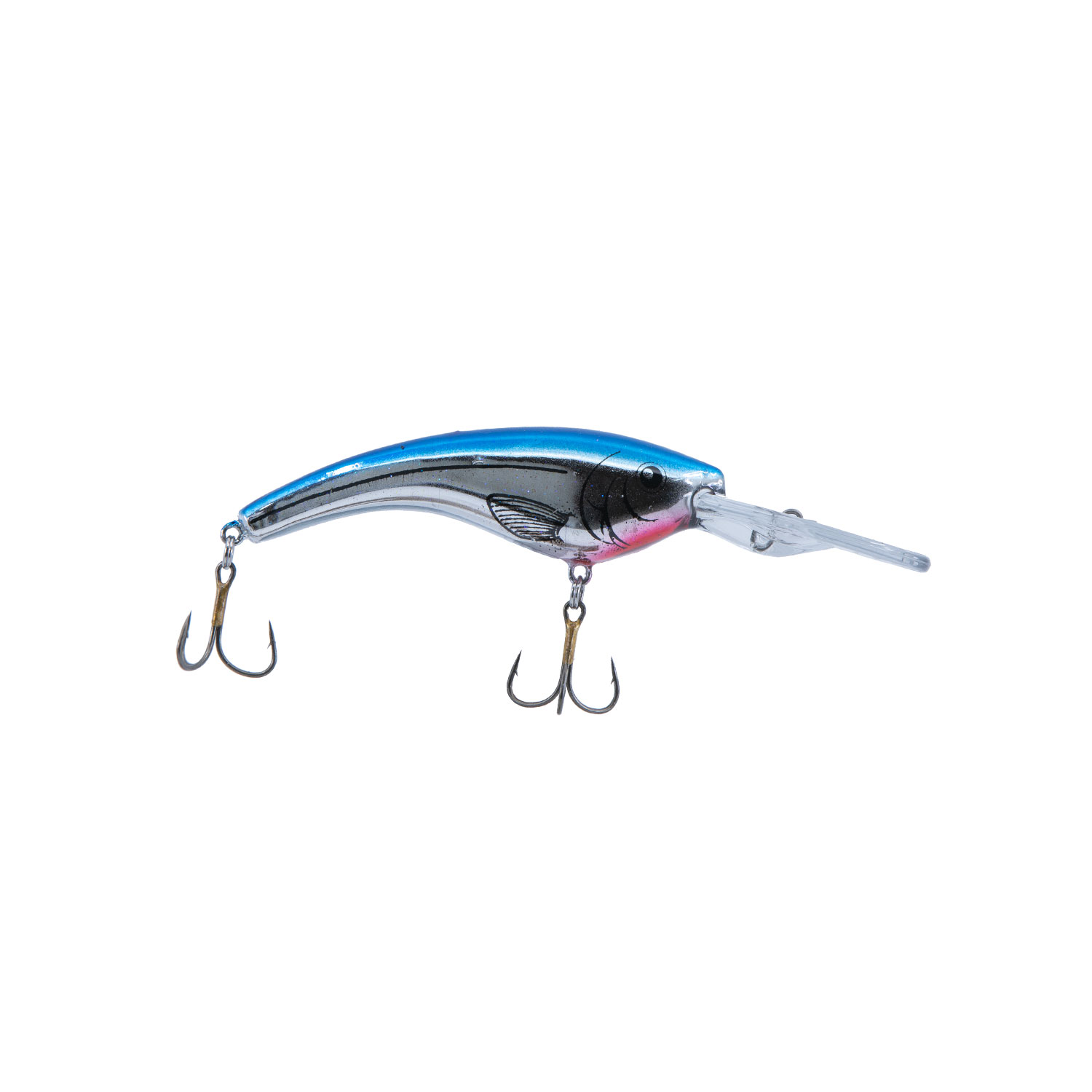 Reef Runner 44 Mag Series Hard Bait Lure  Chrome Blue