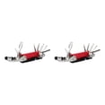 thumbnail image 1 of relayinert Ensemble de Réparation de Vélo 15 en 1 Portable Outil de Réparation de Cyclisme Multifonction Léger Pliant Clé à Douille Hexagonale Rouge 2 Pcs, 1 of 6
