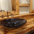 thumbnail image 7 of Novatto TIS-316GORB COETANEO Clear Slate Grey Low Profile Glass Vessel Bath Sink with Oil-Rubbed Bronze Pop-Up Drain, Mounting Ring, 7 of 7
