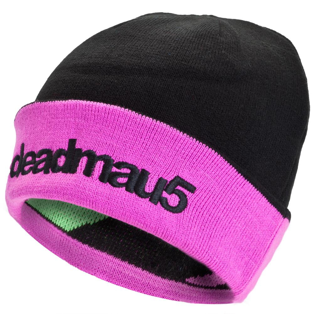 Animal Stripes Reversible Cuff Knit Hat 