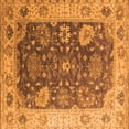 thumbnail image 1 of Ahgly Company Indoor Square Oriental Orange Industrial Area Rugs, 5' Square, 1 of 4