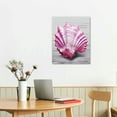 thumbnail image 2 of COMIO  Pink Art Quality Simple Conch Coast Wood Grain Canvas Wall Girl Bedroom Frame Art Home Decoration Pink Starfish Wall Decoration, 2 of 4