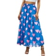 thumbnail image 1 of Faldas de Mujer Midi Moda de Gasa Impresa Midi Falda para las Mujeres, Falda de Verano Casual con Ajuste Cómodo Suelto, 1 of 7