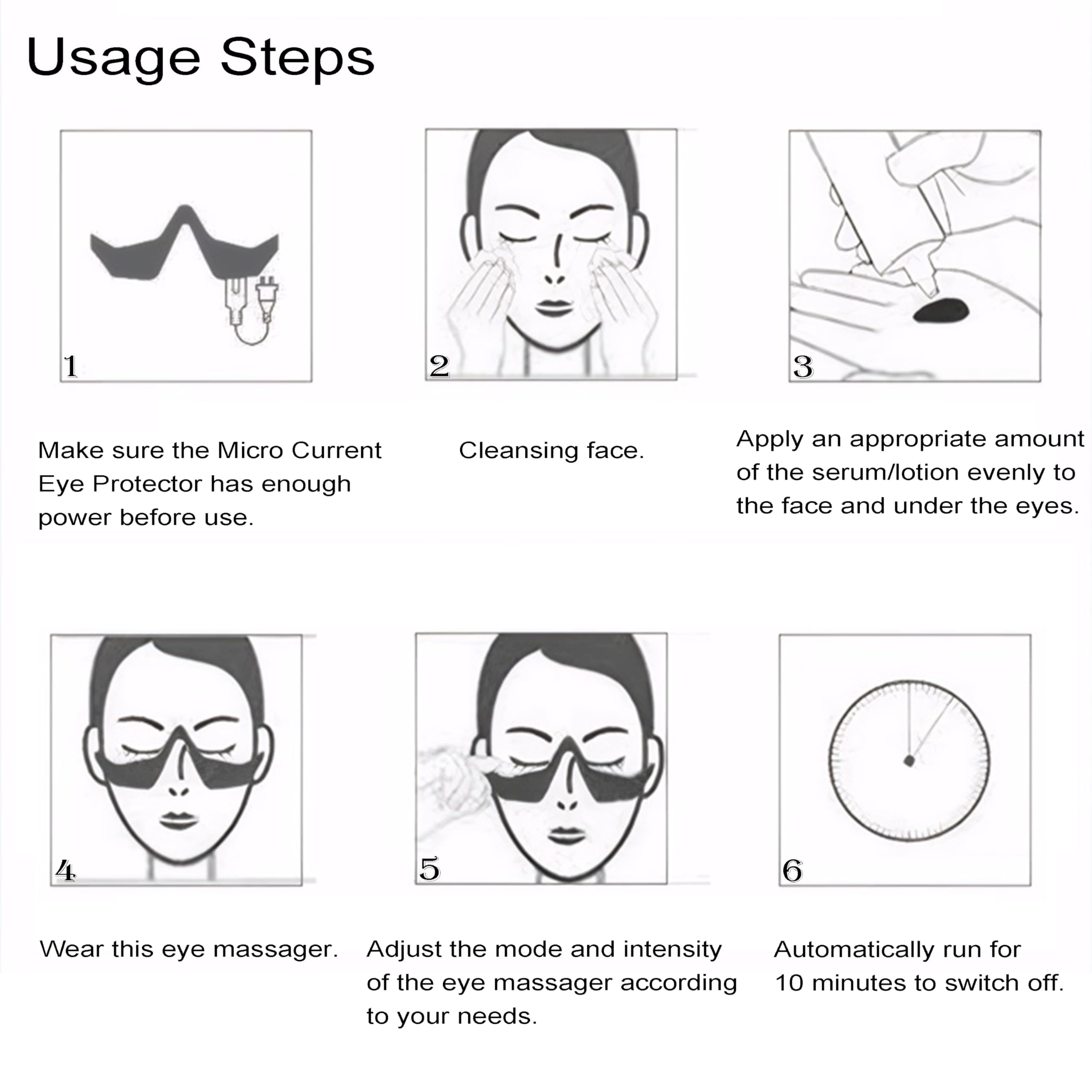 Elitzia Beauty Eye Care Goggles Device Red Light Eye Protection Frames Massager Removes Dark Spots Circles Bags and Wrinkles ET110N (White Eyeglass Temples)
