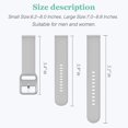 thumbnail image 2 of Compatible con correas Samsung Galaxy Watch 3 de 41 mm, Galaxy Watch Active 2 de 40 mm y 44 mm, Galaxy Watch Active y Galaxy Watch de 42 mm (gris-s), 2 of 5