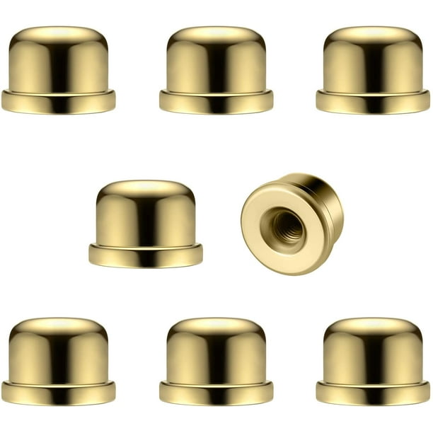 Pack Of 8 Solid Metal Lamp Finials Caps Tapped 1 4 27 For Shade Holder Harp 2 Inch Tall Gold Com Pack Of 8 Solid Metal Lamp Finials Caps, 8 Lamp Shade Carrier