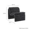 thumbnail image 3 of Accent Chair, Dark Gray, Fabric, Living Room Lounge Cafe Lobby Hospitality Restaurant, Modern Contemporary, HB37608, 3 of 9