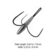 thumbnail image 2 of Fishing Hooks Triple-Claw Barbed Sinker Design for Saltwater & Freshwater Fishing - 2 Pack Silver Manganese Steel, 2 of 3