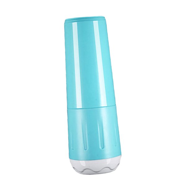 Organizador Portátil Del Sostenedor De La Caja De La Crema Del Gargarismo De La Taza Del Cepillo De Dientes Del Viaje Azul Baoblaze Copa de cepillo de dientes de viaje