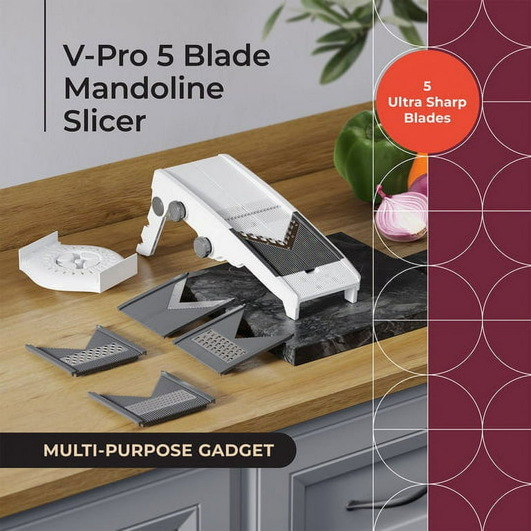 MuellerLiving Mandoline Slicer for Kitchen, Adjustable Vegetable