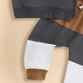 thumbnail image 4 of newwalpole Baby Boy Fall Winter Clothes Outfits Hooded Long Sweatshirt Pants Set Toddler Clothes 6 12 18 24 Months 2T Black for Size 18-24 Months, 4 of 6