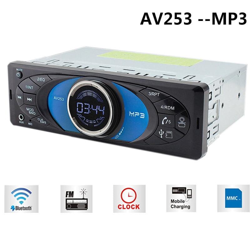 Wal Mart Perfect Title 12v Universal Single Din Car Radio with Built