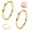 Gold, variant on G23 Titanium Nose Rings Hoops: 2Pcs 20G 18G 16G Seamless Nose Hoop 6mm 7mm 8mm 9mm 10mm Septum Rings Hypoallergenic Lip Rings Cartilage Helix Daith Conch Tragus Rook Belly Button Piercing Jewelry
