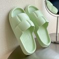 thumbnail image 4 of Aayomet Platform Sandals Women Cloud Slides For Women And Men Shower Slippers Bathroom Sandals Extremely Comfy Cushioned Thick,Green 7, 4 of 5