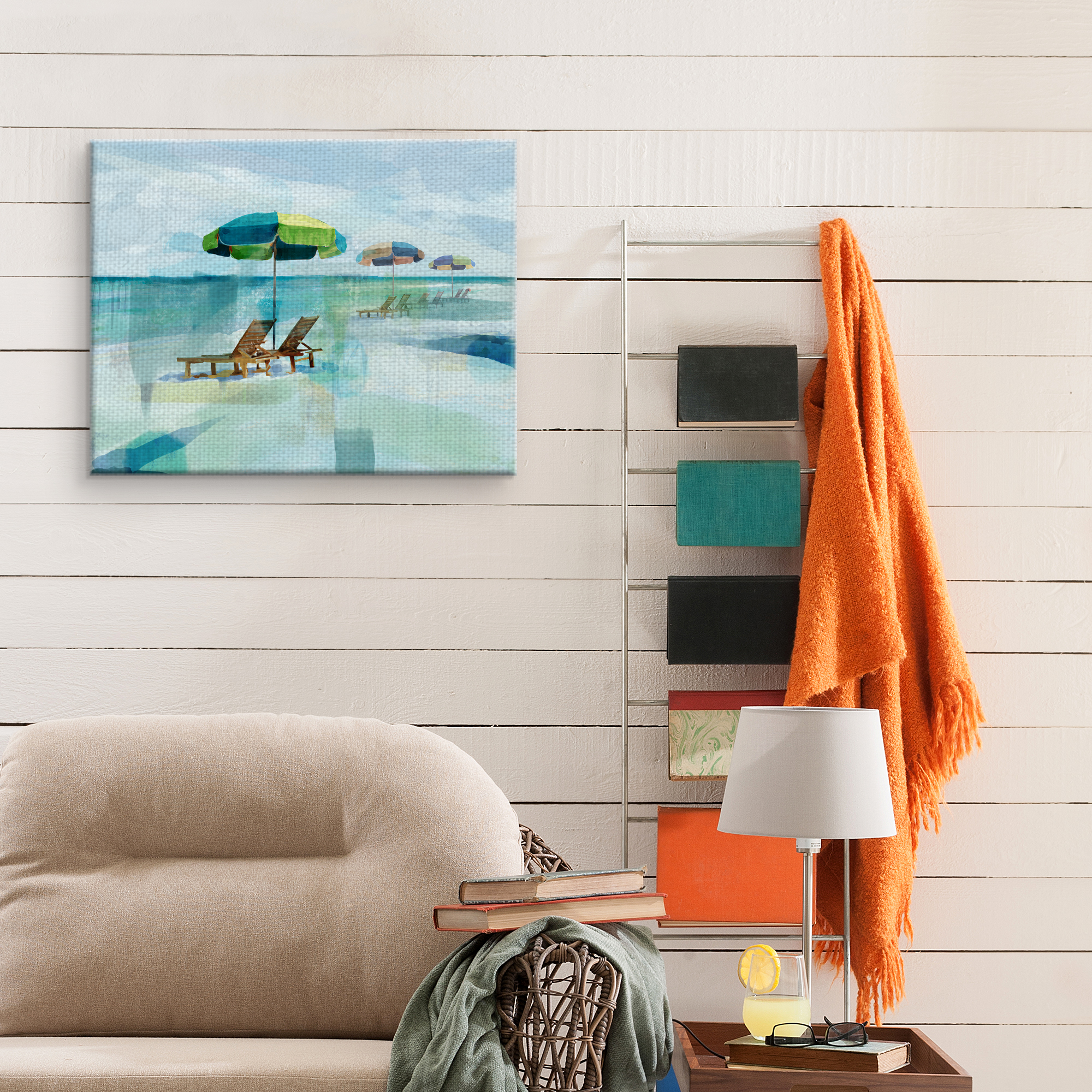 Masterpiece Art Gallery Seaside Morning By Studio Arts Canvas Art Print 22" x 28"
