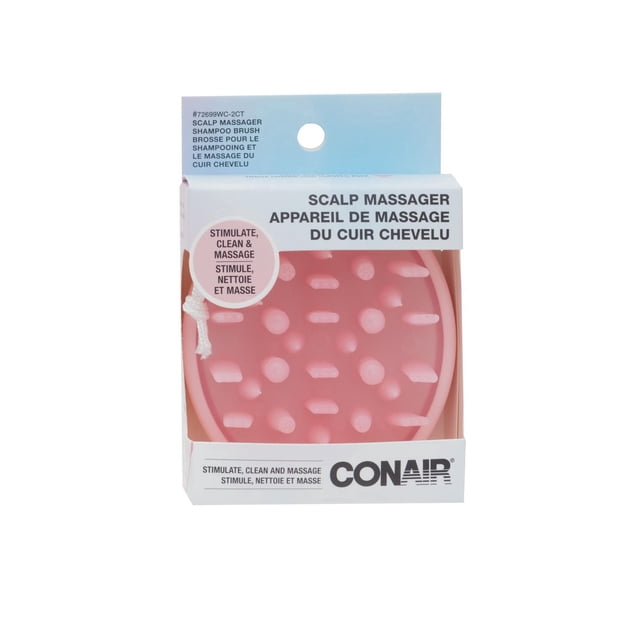 Brosse à triple action pour le shampooing et le cuir chevelu Conair