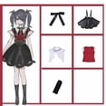 thumbnail image 1 of Disfraz de Cosplay para niña, juego de falda de cuero con peluca, zapatos, uniforme JK de Anime, Abyss, KAngel, Ame Chan, 1 of 3