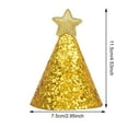 thumbnail image 2 of Adjustable Glitter Pet Party Hat - Polyester, Star Decor, for Small Dogs/Cats/Birthday, 2 of 3