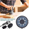 thumbnail image 2 of 3Pcs Backing Pad 5 Inch Sanding Pad 8-Hole Hook and Loop Sander Pad Part for DWE6423 N329079 Working with Models Parts, 2 of 8