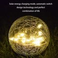 thumbnail image 4 of EUDIDV Xmas Decorative Lights Solar LED Glass Garden Lamp Crackle LED Light Garden Decor Festive Supplies, 4 of 7