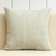 thumbnail image 2 of BAOQIN 20" X 20" Navy Blue Striped Polyester Throw Pillow (Set of 2) - Modern Contemporary Transitional Design for Home Decor Clearance Sale!, 2 of 9