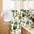 thumbnail image 3 of No Hook Shower Curtain, Saint Patrick's Day Shower Curtains for Bathroom with See Through Top Window, Gnomes Hats Boots Clovers Leaves Waterproof & Washable Bath Curtain Stand Up Stall 36"x72", 3 of 9