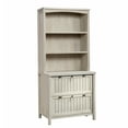 thumbnail image 2 of Sauder Costa Engineered Wood Lateral File with Hutch in Chalked Chestnut Finish, 2 of 11