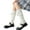 B, variant on Shenmeida 1 Pair Knit Winter Leg Warmers-Japanese Style Loose Stockings Harajuku Kawaii Crochet Socks Party Sports Casual Socks
