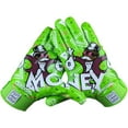 thumbnail image 1 of Battle Sports Gants Récepteur de Football Adulte Money Man 2.0 - Grand - Vert Néon, 1 of 3
