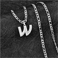 thumbnail image 4 of Men's Alphabet Custom Necklace Personalized Stainless Steel Custom Necklace for men, Personalized Jewelry Gift for Dad, Boyfriend, Brother, 4 of 5